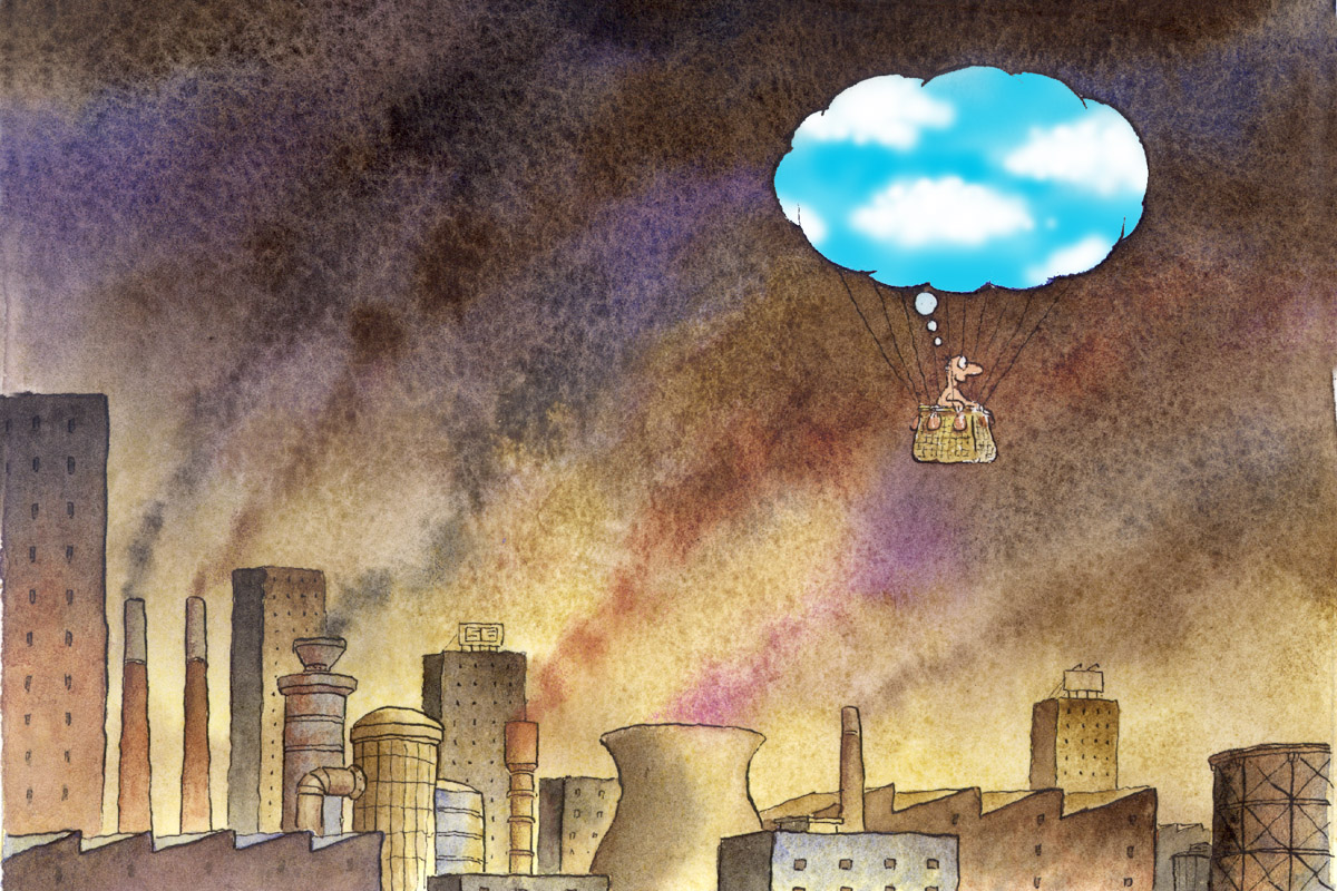 Clip Art Library Library Collection Of Free Effecter - Air Pollution In  Cartoon Transparent PNG - 1000x749 - Free Download on NicePNG